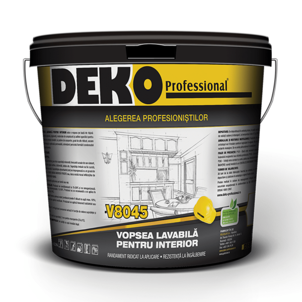 DEKO V8045 VOPSEA LAVABILA ALBA